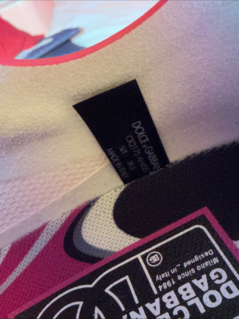 Dolce & Gabbana Hot Pink and White Women's Runner Sneakers - Picture 6 of 6